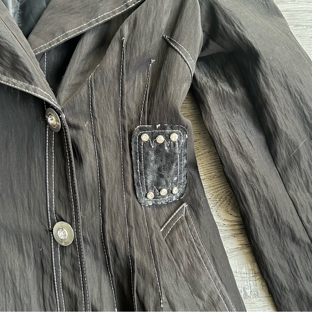 Nicola Bertti Black Coat, Size XS - Picture 3 of 14